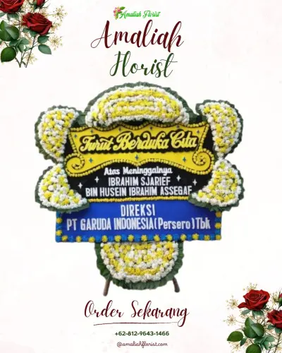 Papan Bunga Duka di Cibaregbeg