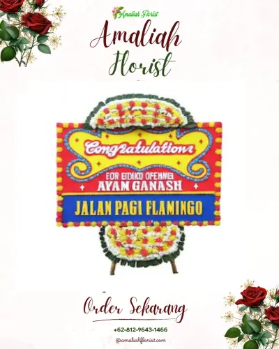Bunga Papan Congratulation di Cibaregbeg